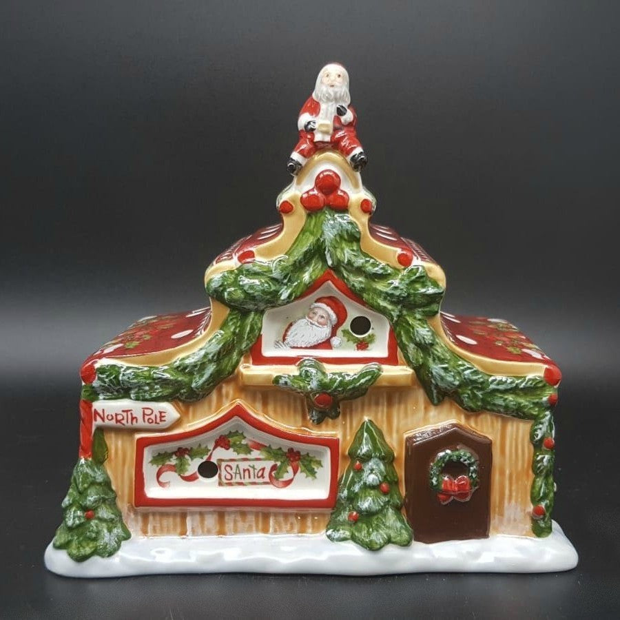 Villeroy & Boch North Pole Express: Haus von Santa / Windlicht / Teelichthalter - neu + OVP Villeroy & Boch (7120955637897)