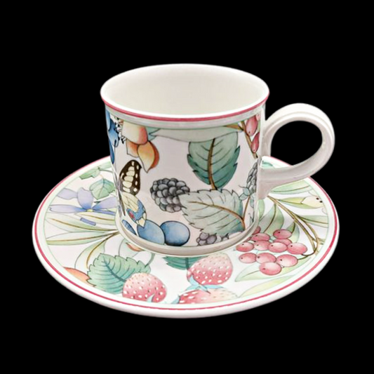 Villeroy & Boch Catalina: Mokkatasse / Espressotasse / kleiner Tasse mit Unterteller Villeroy & Boch (7121116921993)