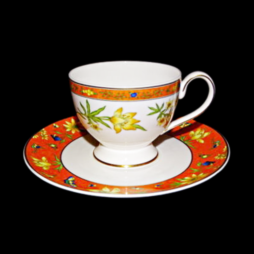 Villeroy & Boch Celine: Kaffeetasse / Tasse mit Unterteller Porzellanladen.online (7120802054281)