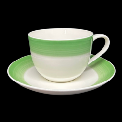 Villeroy & Boch Colourful Life Green Apple: Kaffeetasse / Tasse mit Unterteller - neu (8369011982660)