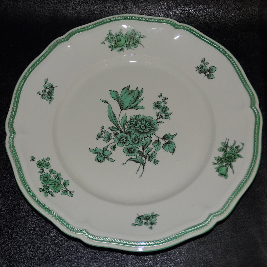 Rosenthal Chippendale grüne Blume: Speiseteller / flacher Teller Rosenthal (7120722231433)