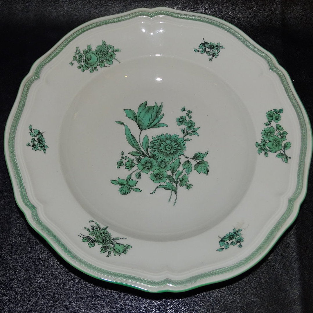 Rosenthal Chippendale grüne Blume: Suppenteller / tiefer Teller Rosenthal (7120722264201)