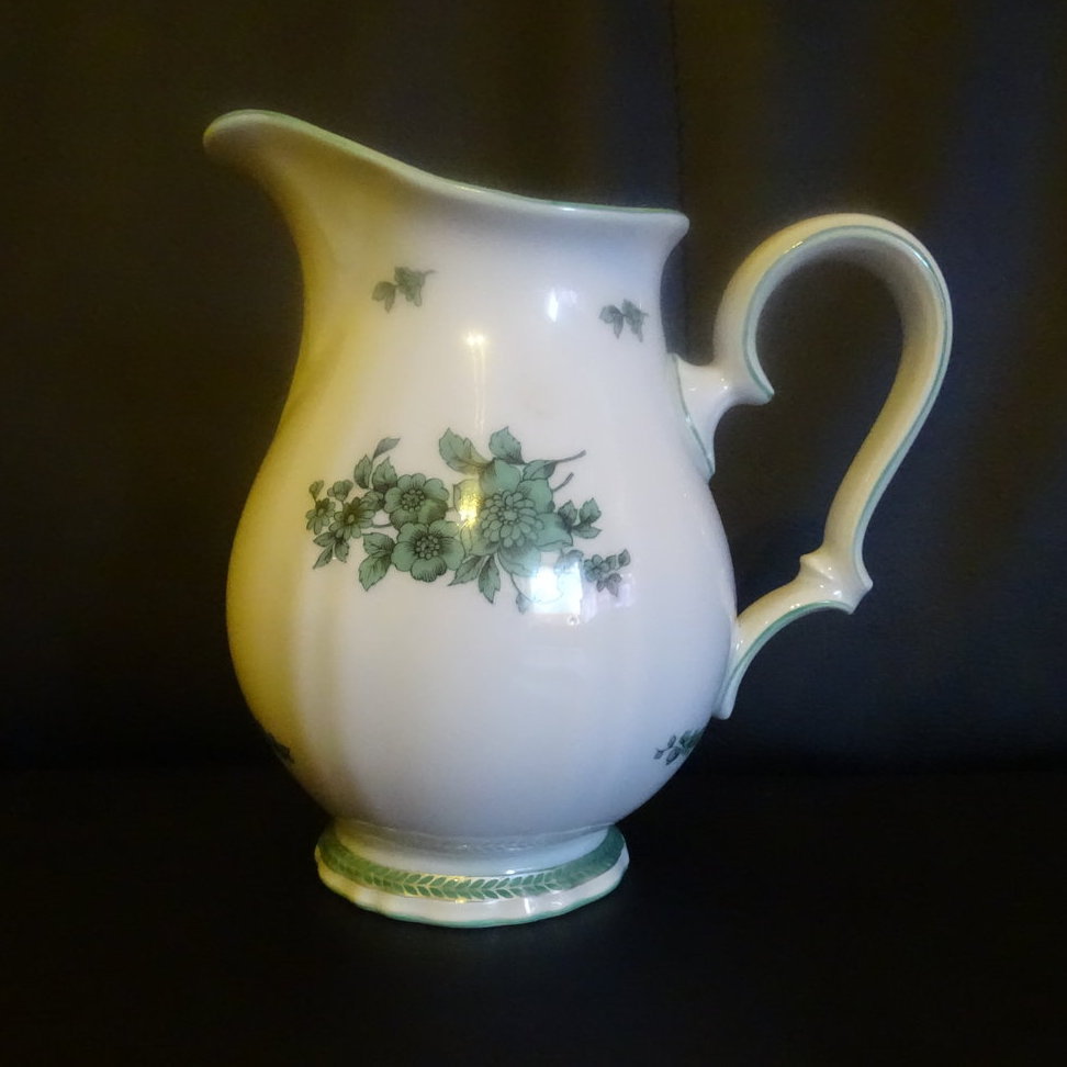 Rosenthal Chippendale grüne Blume: Milchkännchen / Kännchen, groß Rosenthal (7120737239177)