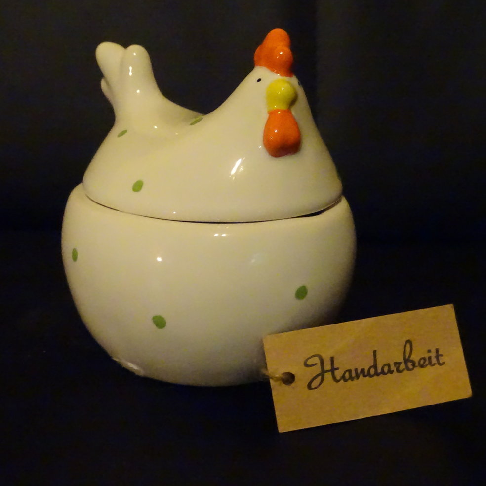 Deckeldose Huhn aus Porzellan Porzellanladen.online (7120752672905)