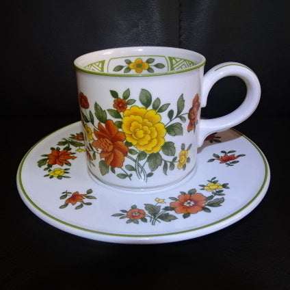 Villeroy & Boch Summerday: Mokkatasse / kleine Tasse mit Unterteller Villeroy & Boch (7120789766281)