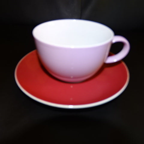 Rosenthal Thomas Sunny Day: Teetasse / Tasse mit Unterteller (Lila/Rot) Porzellanladen.online (7120794648713)