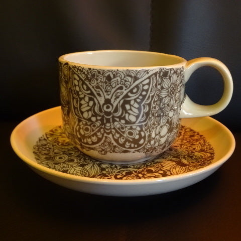 Rosenthal "Form ohne Namen" Papillon / Schmetterling Kaffeetasse mit Unterteller Porzellanladen.online (7120805167241)