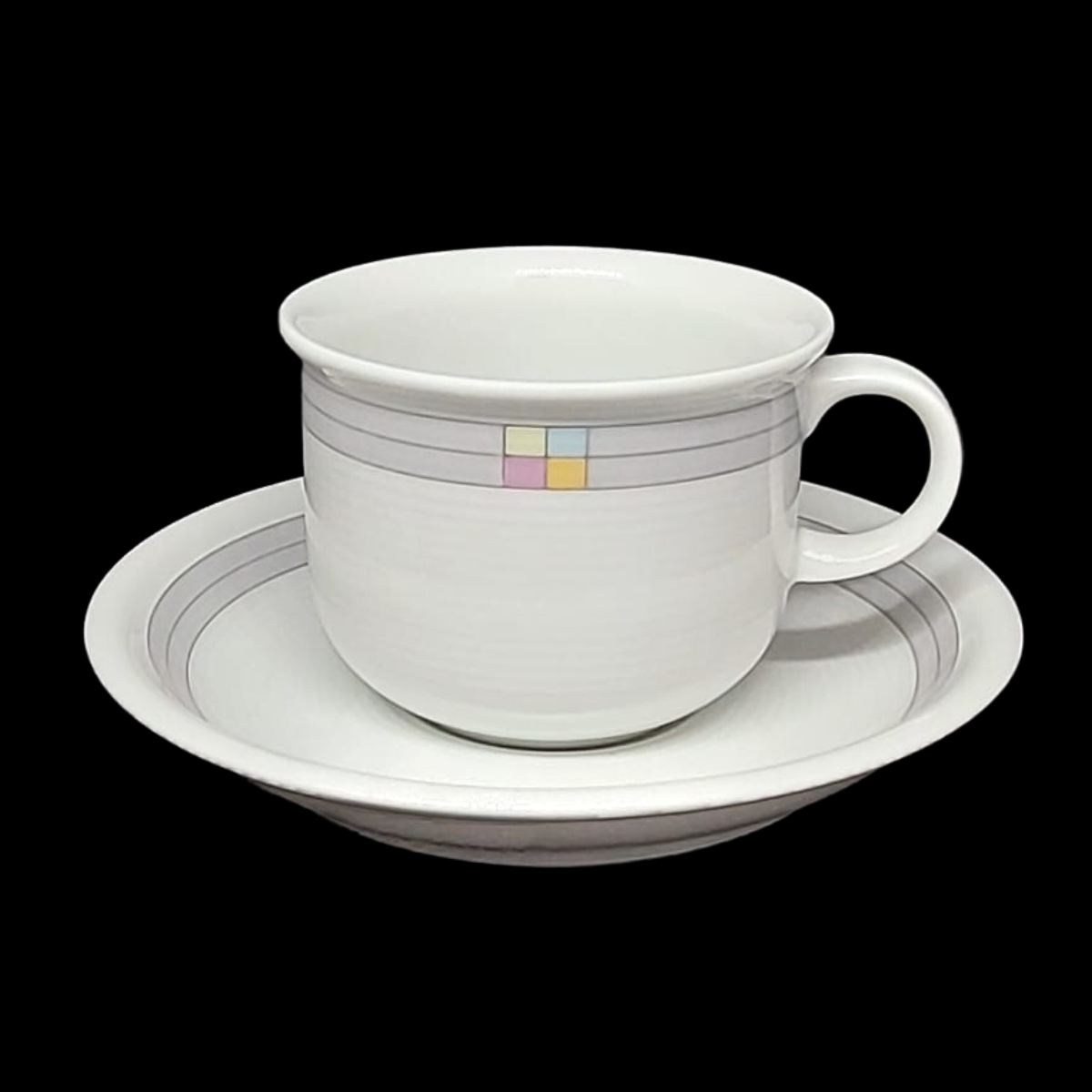 Thomas Trend Derby: Kaffeetasse / Tasse mit Unterteller (8372947059012)