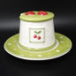 Villeroy & Boch Farmers Spring: Marmeladedose / Geleedose mit Unterteller - neu Villeroy & Boch (7121071964297)