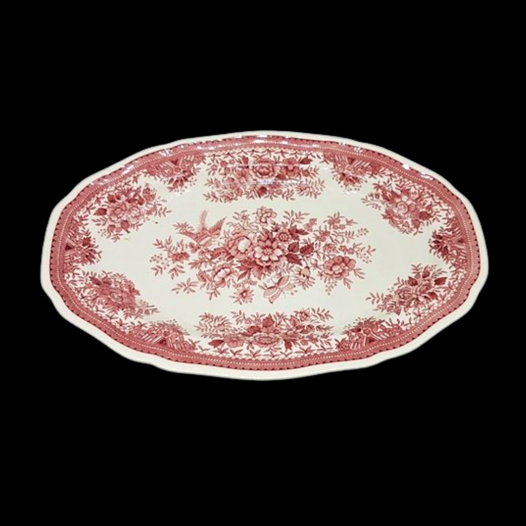 Villeroy & Boch Fasan rot: Fleischplatte / Platte ca 32 cm - Fleck Villeroy & Boch (7120735404169)