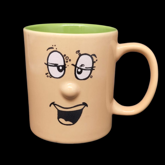 Funny Faces: Henkelbecher / Kaffeebecher hellbraun - neu sonstige (7120756801673)