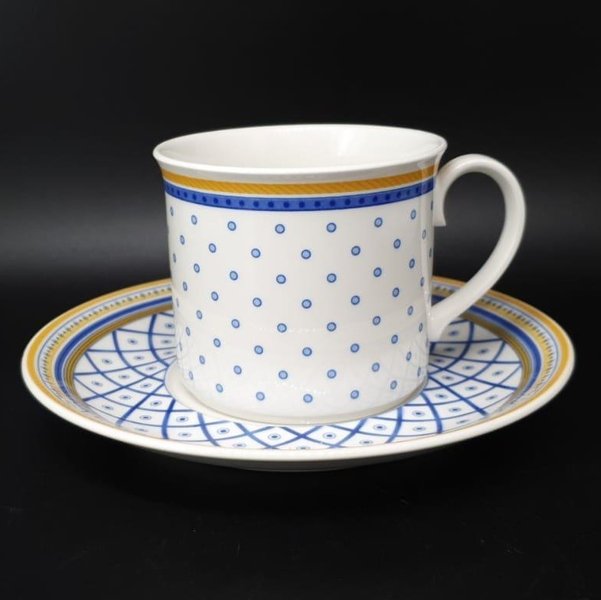 Villeroy & Boch Gallo Perpignan: Frühstückstasse / Tasse mit Unterteller Villeroy & Boch (7121071734921)