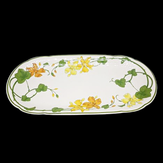 Villeroy & Boch Geranium: Königskuchenplatte / Stollenplatte / Platte Villeroy & Boch (7120735666313)