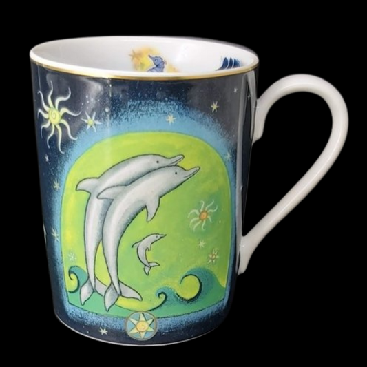 Goebel Aquamarine: Kaffeebecher / Henkelbecher Delphine Goebel (7121098342537)
