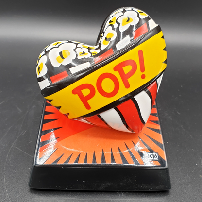Goebel Porzellan Artis Orbis Burton Morris: Figur Love Pop Rot Herz - OVP Goebel (7120929783945)