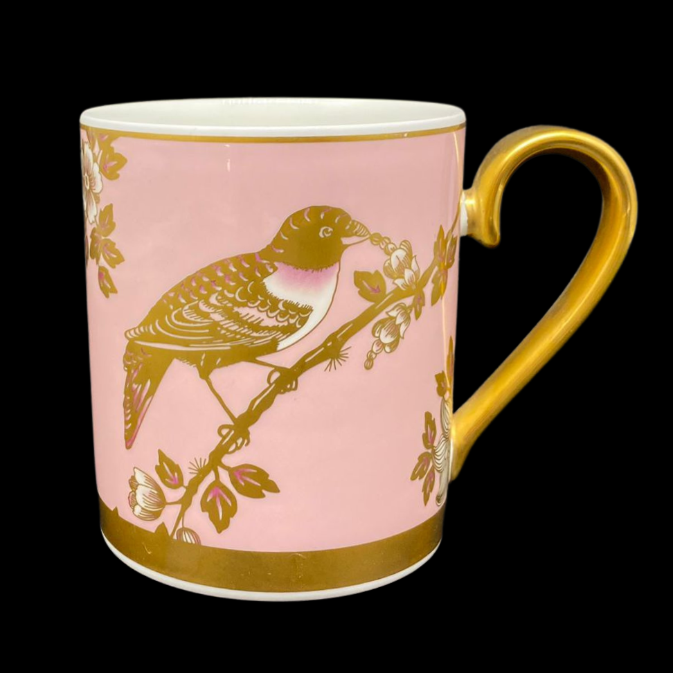 Villeroy & Boch Golden Garden: Kaffeebecher / Henkelbecher - neu (rosa) Villeroy & Boch (7121109778569)