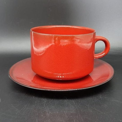 Villeroy & Boch Granada / Cordoba rot: Jumbotasse / große Tasse XL mit Unterteller Villeroy & Boch (7120964419721)