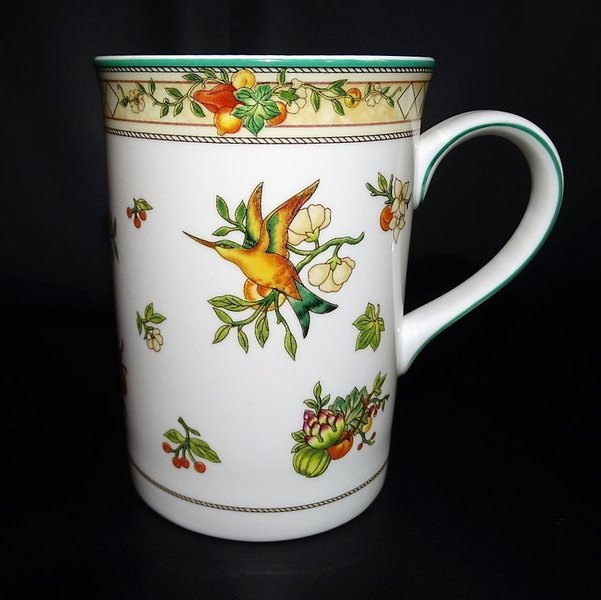 Villeroy & Boch Golden Birds: Henkelbecher / Kaffeebecher / hohe Kaffeetasse Porzellanladen.online (7120763355273)