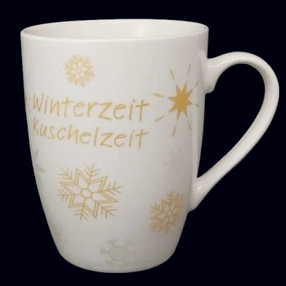 Hussel Confiserie: Kaffeebecher / Henkelbecher / hohe Kaffeetasse Hussel (7121070948489)
