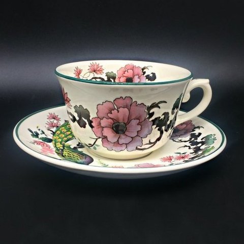 Myott Meakin Exotic Garden: Kaffeetasse / Tasse mit Unterteller Myott Meakin (7120954261641)