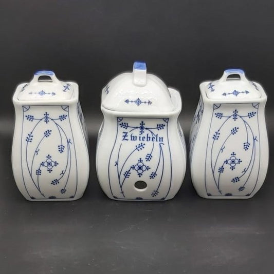 Strohblume Indisch blau: 3 Vorratsdosen Villeroy & Boch (7121039097993)