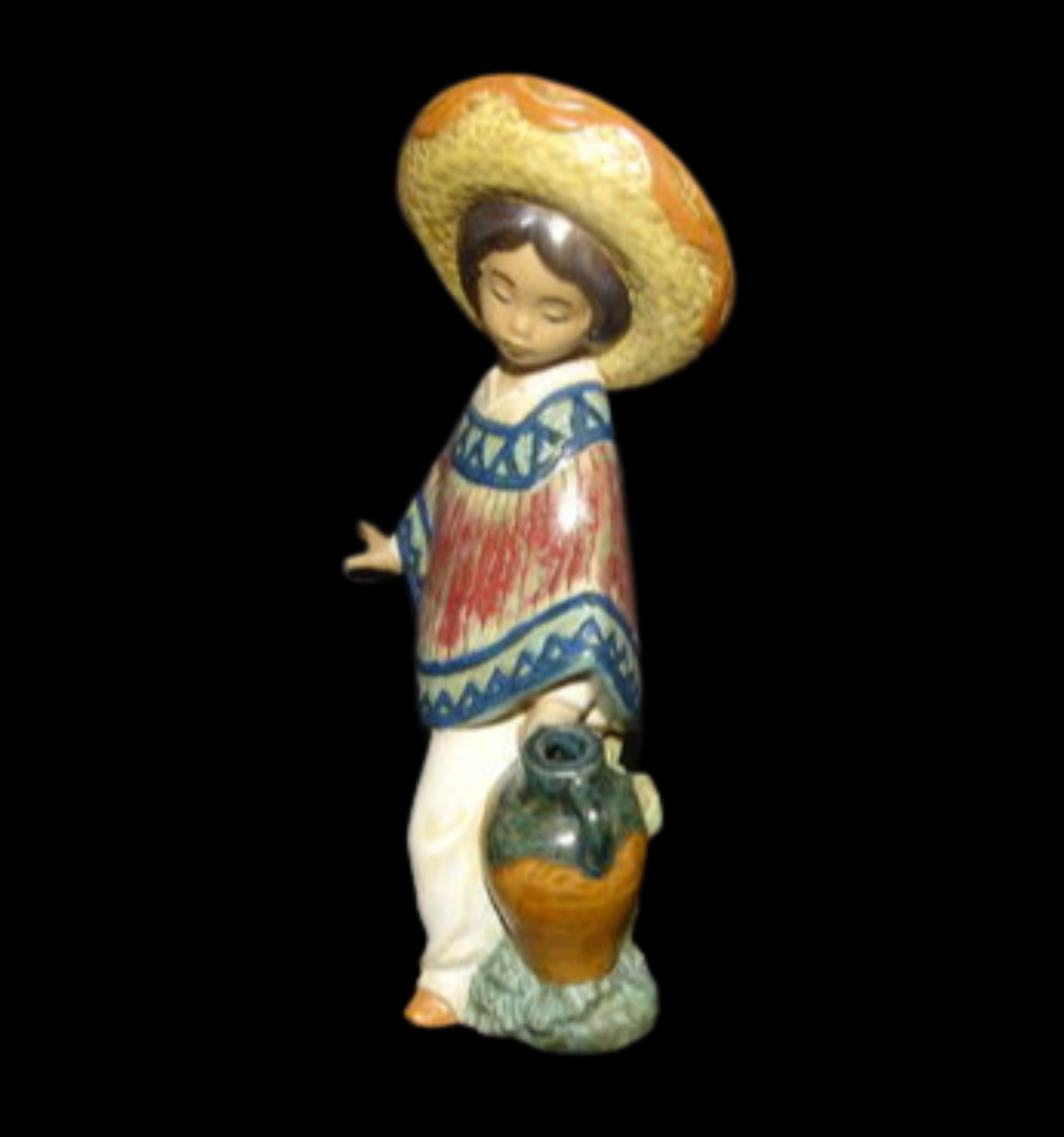 Lladró - spanische Porzellanfigur: Mexicaner - neu (7120894787721)