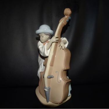 Lladró - spanische Porzellanfigur: Mann mit Cello - neu Lladró (7120894918793)