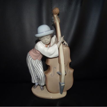 Lladró - spanische Porzellanfigur: Mann mit Cello - neu Lladró (7120894918793)