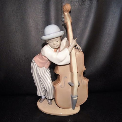 Lladró - spanische Porzellanfigur: Mann mit Cello - neu Lladró (7120894918793)