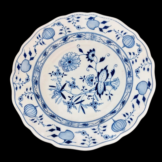 Meissen Zwiebelmuster: Speiseteller / flacher Teller 25 cm (Schwertermarke) Hutschenreuther (7120796418185)
