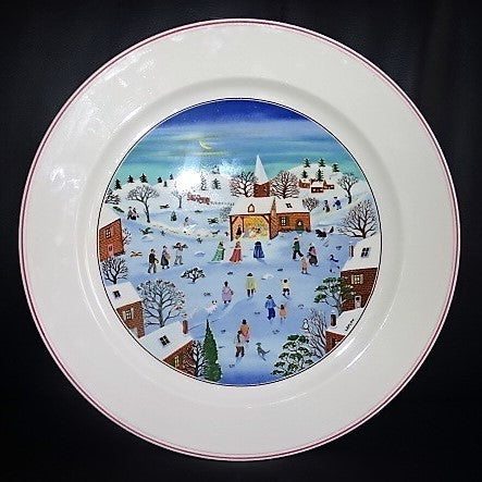 Villeroy & Boch Naif Christmas: Platzteller / Pizzateller / Kuchenplatte neuw Villeroy & Boch (7120791371913)