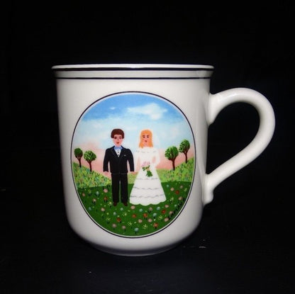 Villeroy & Boch Naif Wedding: Henkelbecher / Kaffeebecher Hochzeit - neu Villeroy & Boch (7120739565705)