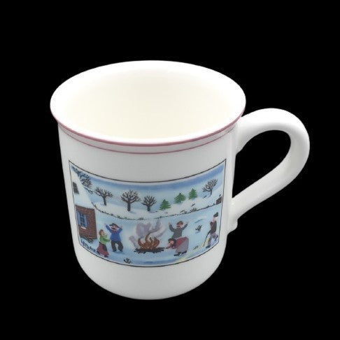 Villeroy & Boch Naif Christmas: Kaffeebecher / Henkelbecher Lagerfeuer Villeroy & Boch (7120933716105)