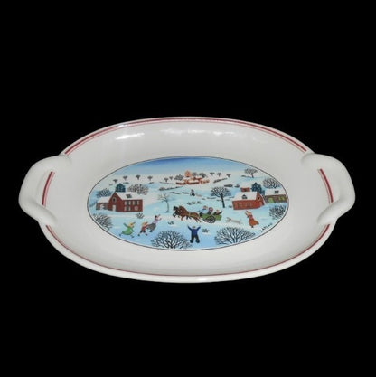 Villeroy & Boch Naif Christmas: Platte mit Griffen Porzellanladen.online (7120739631241)