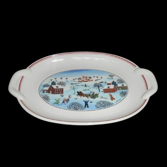 Villeroy & Boch Naif Christmas: Platte mit Griffen Porzellanladen.online (7120739631241)