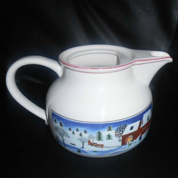 Villeroy & Boch Naif Christmas: Teekanne ohne Deckel Porzellanladen.online (7120740712585)