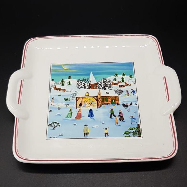 Villeroy & Boch Naif Christmas: Keksplatte / Gebäckteller / Platte mit Griffen Villeroy & Boch (7121078485129)