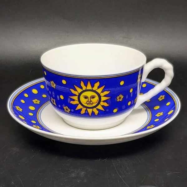 Villeroy & Boch Paloma Picasso Sun Moon and Stars: Teetasse mit Ut blau Villeroy & Boch (7120726032521)