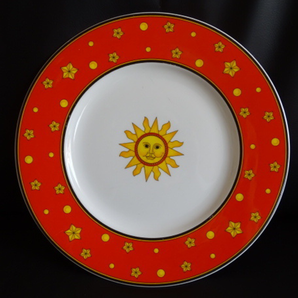 Villeroy & Boch Sun, Moon and Stars: Speiseteller / flacher Teller (rot) Villeroy & Boch (7120882598025)