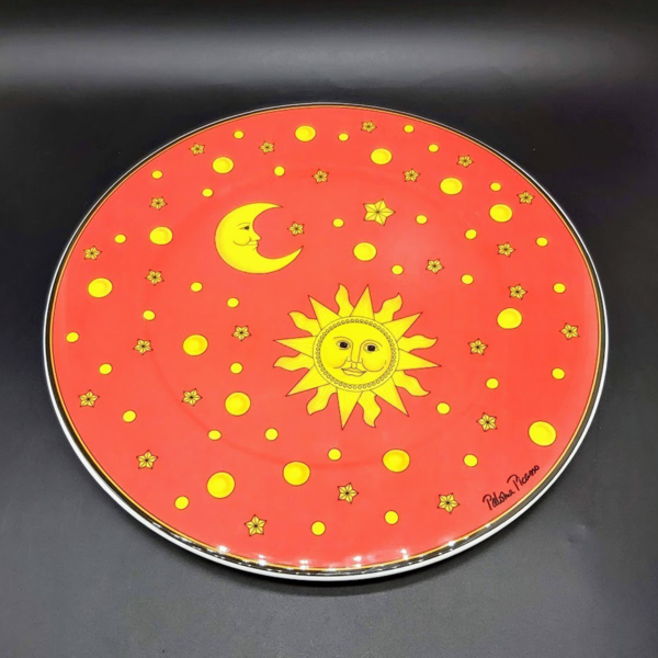 Villeroy & Boch Sun, Moon and Stars: Platzteller / PIzzateller / Kuchenplatte (rot) Villeroy & Boch (7120882630793)