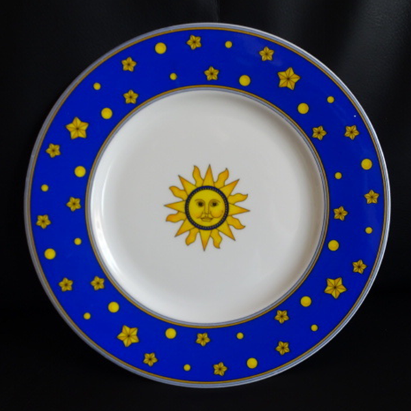 Villeroy & Boch Sun, Moon and Stars: Speiseteller / flacher Teller (blau) Villeroy & Boch (7120882794633)