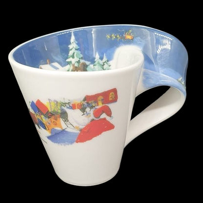 Villeroy & Boch New Wave: Kaffeebecher / Henkelbecher "Winter / Weihnachten" - neu Villeroy & Boch (7121080811657)