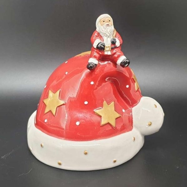 Villeroy & Boch Nostalgic Melody: Spieldose - Mütze mit Santa - neu Villeroy & Boch (7121062854793)