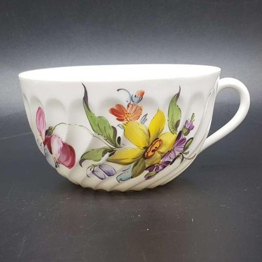 Nymphenburg Welle gerippt: Teetasse / Tasse - Motiv 1 Nymphenburg (7121050108041)