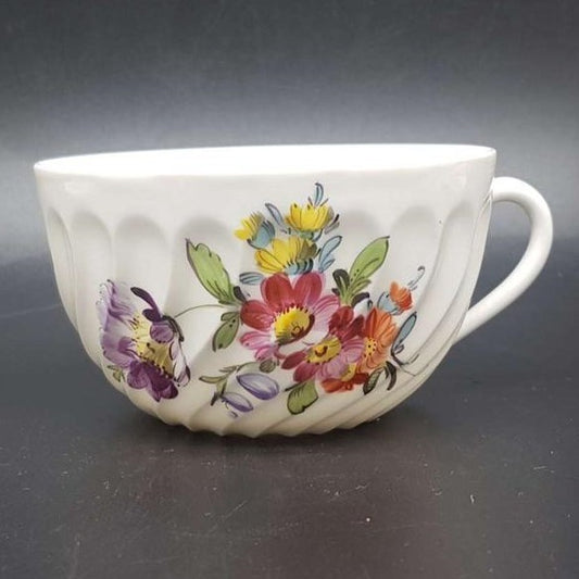 Nymphenburg Welle gerippt: Teetasse / Tasse - Motiv 10 Nymphenburg (7121051910281)