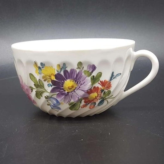 Nymphenburg Welle gerippt: Teetasse / Tasse - Motiv 2 Nymphenburg (7121050370185)