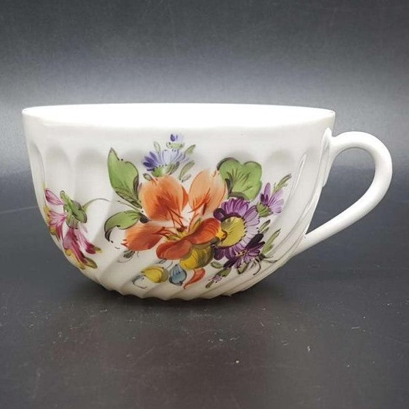 Nymphenburg Welle gerippt: Teetasse / Tasse - Motiv 3 Nymphenburg (7121050894473)