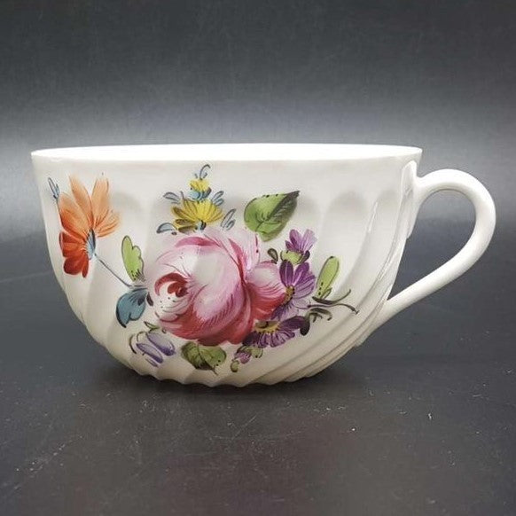 Nymphenburg Welle gerippt: Teetasse / Tasse - Motiv 5 Nymphenburg (7121051058313)