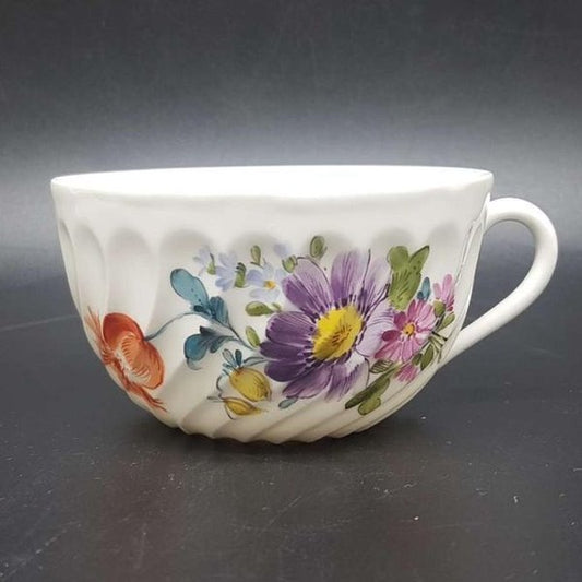 Nymphenburg Welle gerippt: Teetasse / Tasse - Motiv 9 Nymphenburg (7121051648137)