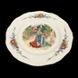 Sarreguemines Obernai France: Speiseteller / flacher Teller - Frau im Gebet Sarreguemines (7121091592329)